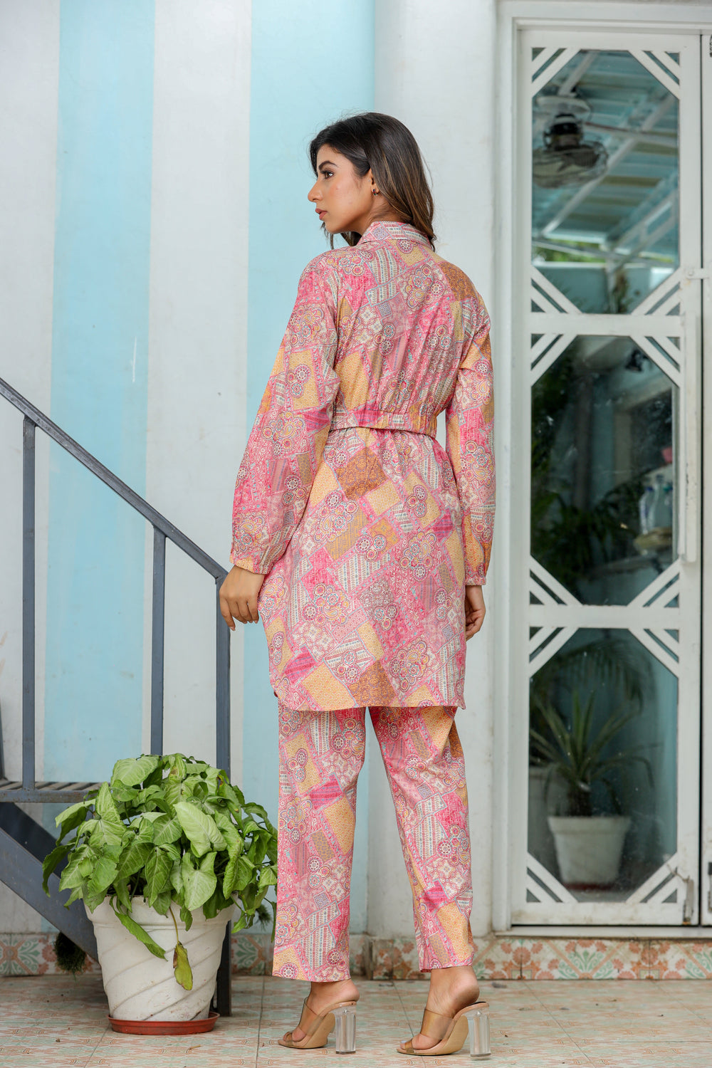 Pink Printed Co-ord Set