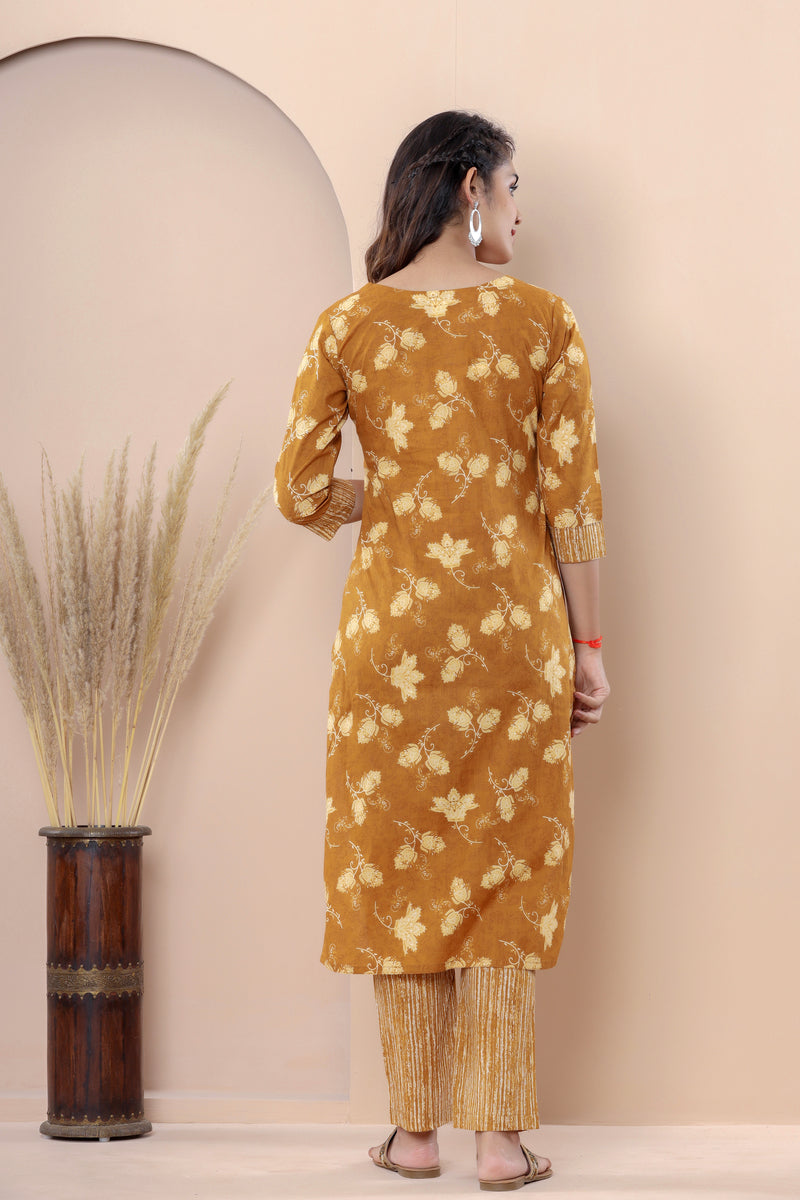 Mustard Pinstripes Suit