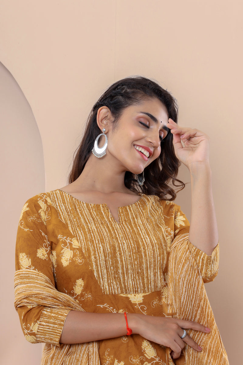 Mustard Pinstripes Suit