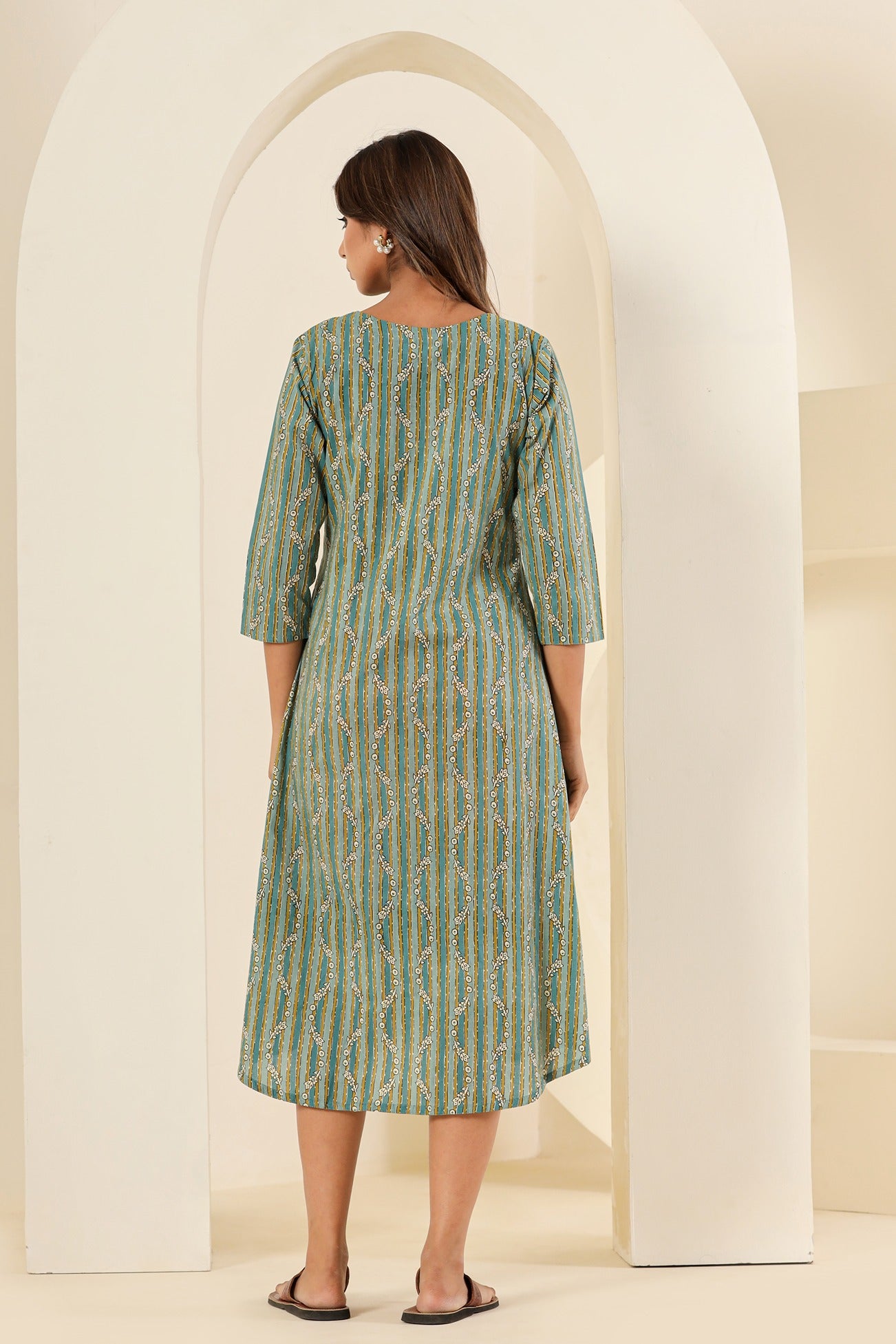 Cuchikoo by Laali Green Paisley Maternity Dress