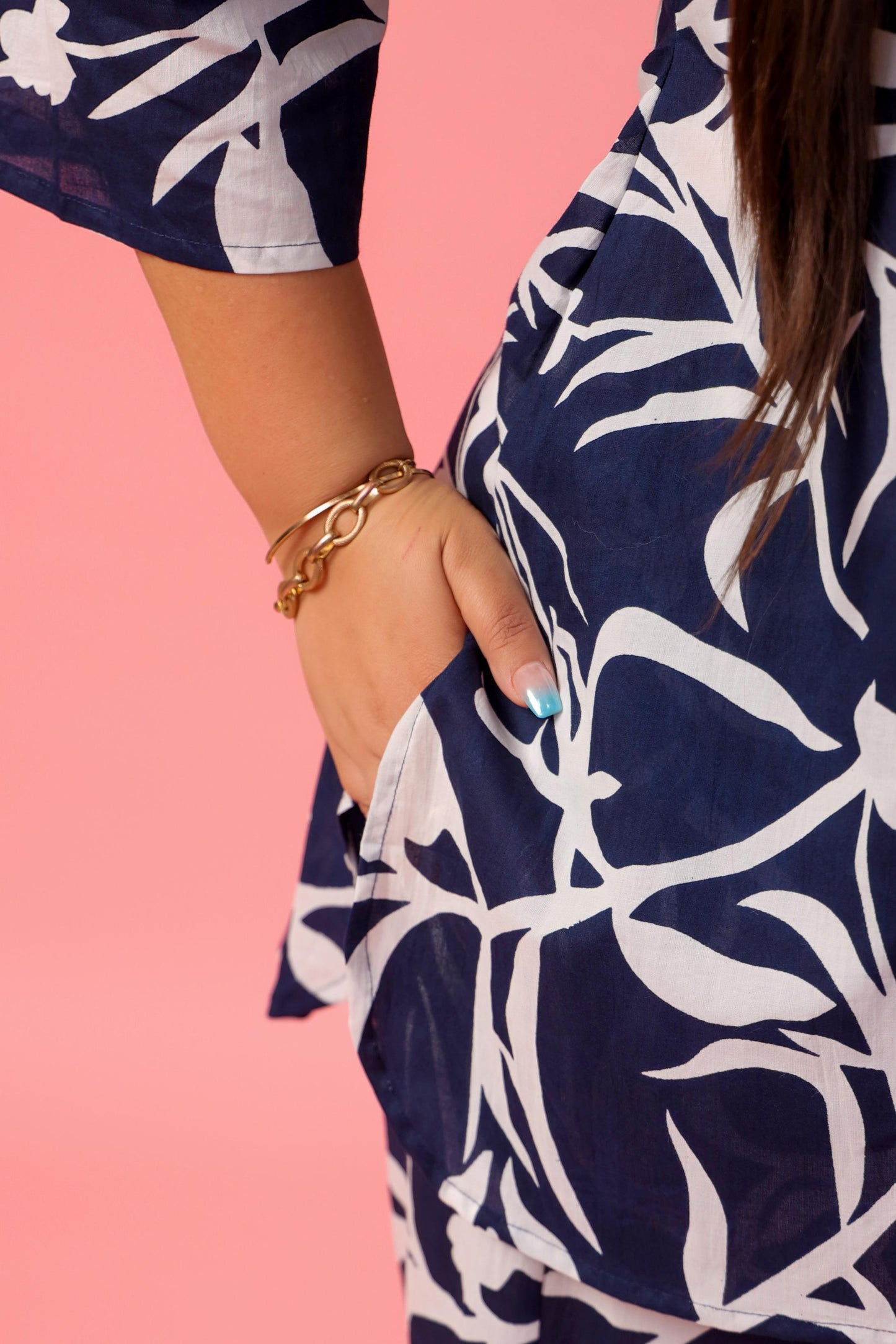 Tropical Blue Plus Co-ord