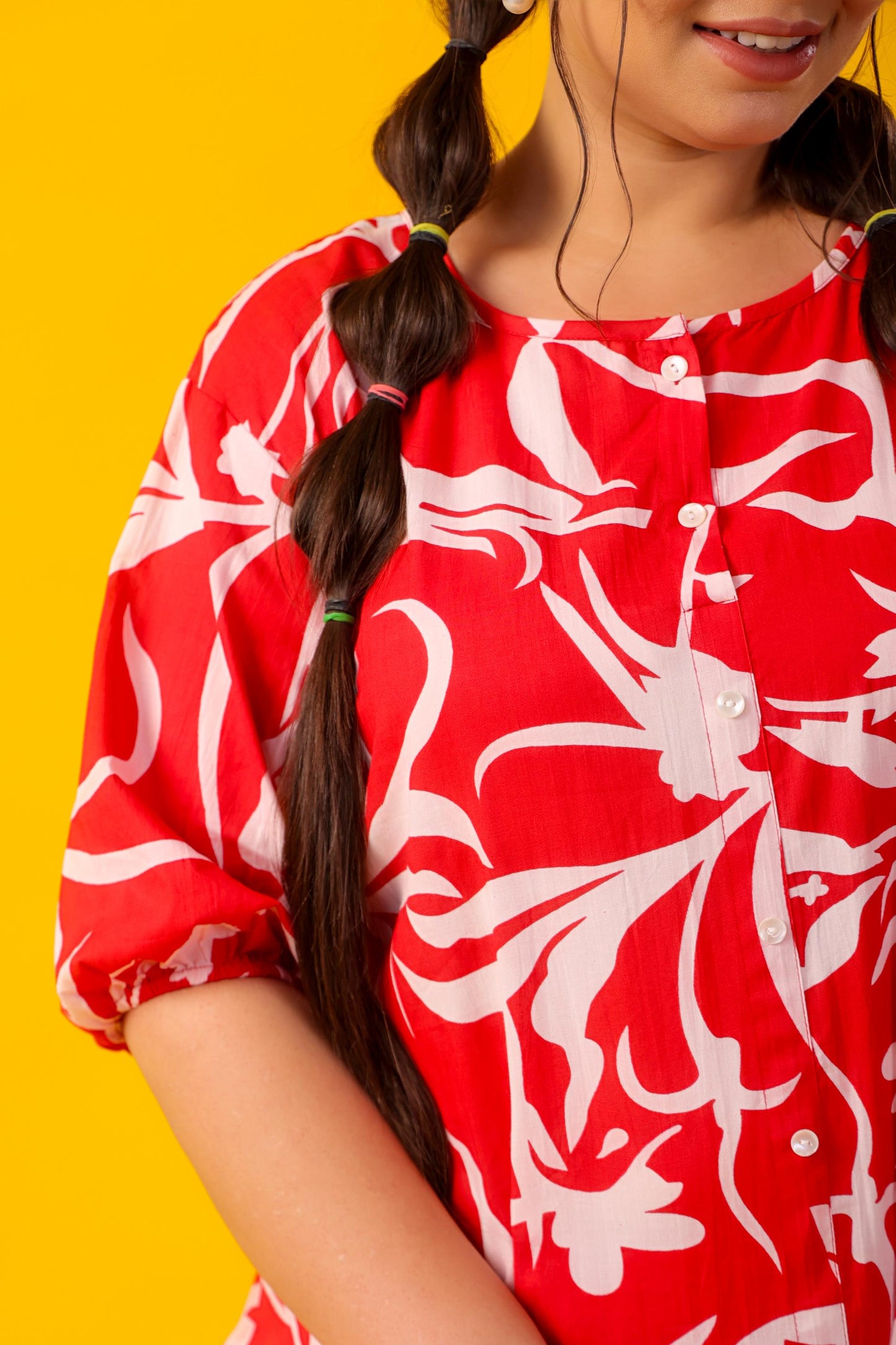 Red Sorbet Tier Dress