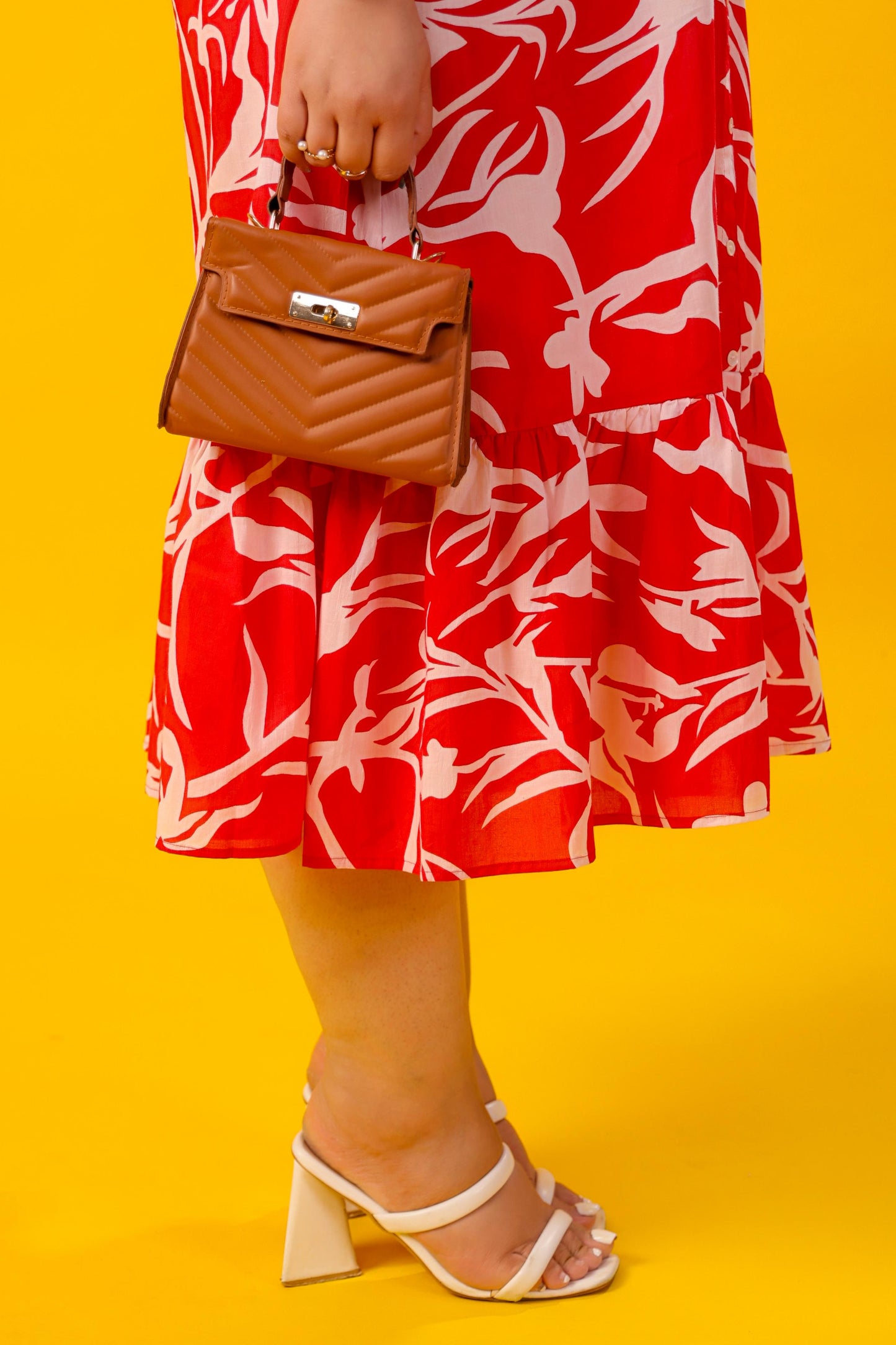 Red Sorbet Tier Dress