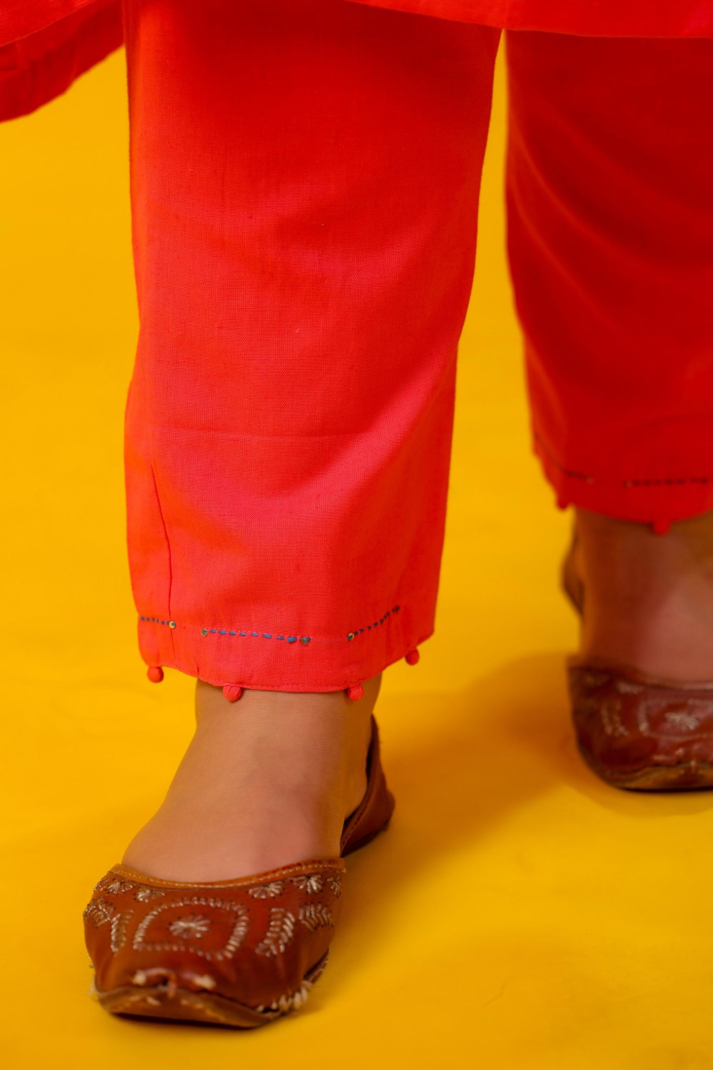 Very Strawberry Plus Solid Kurta Pant Set