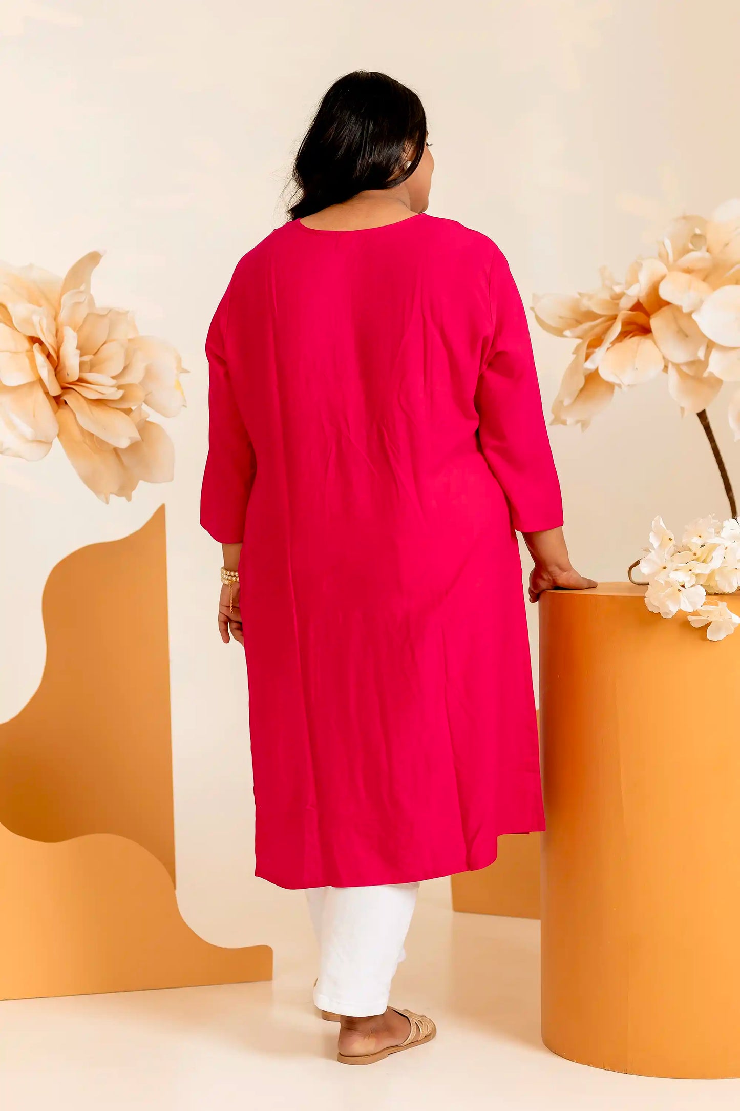 Rani Tassel Detailing Plus Kurti