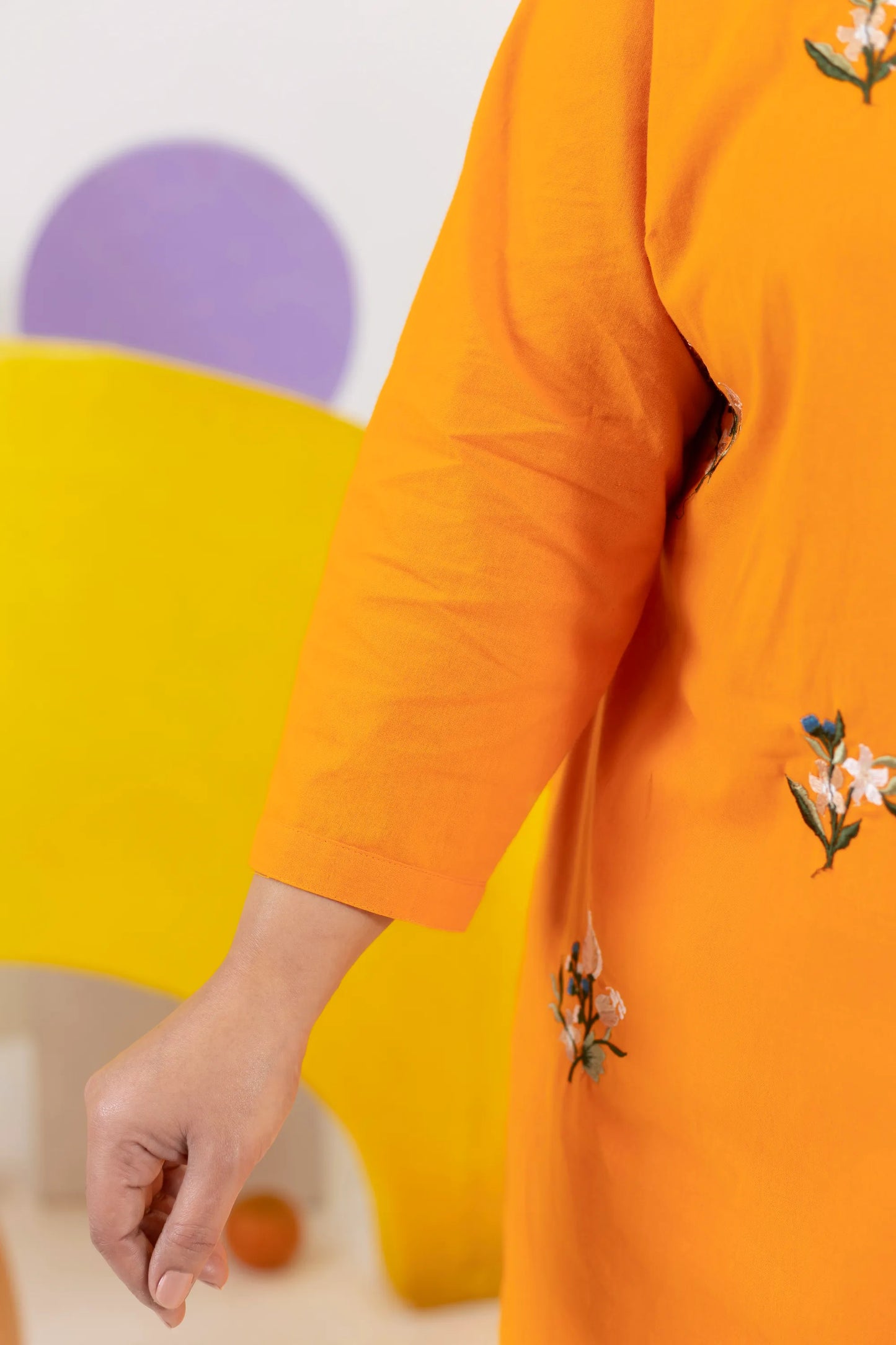 Zesty Bloom Cotton Flex Plus Size Kurti