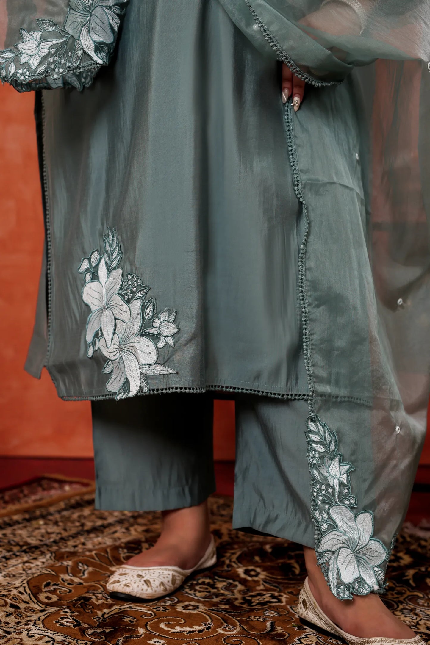 Saanjh Organza Dupatta Plus Size Suit