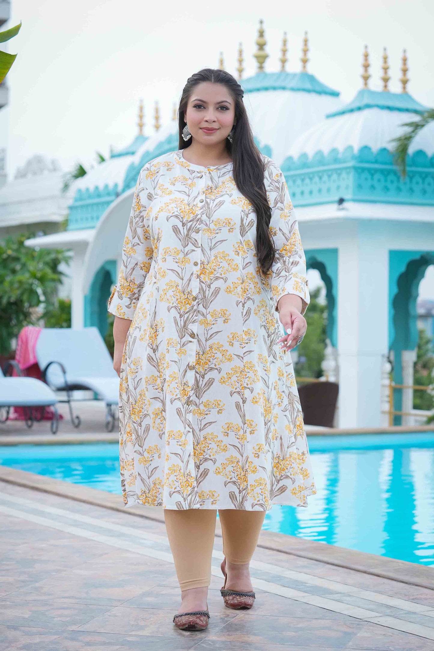Daffodil Plus Size Cotton flex Kurti