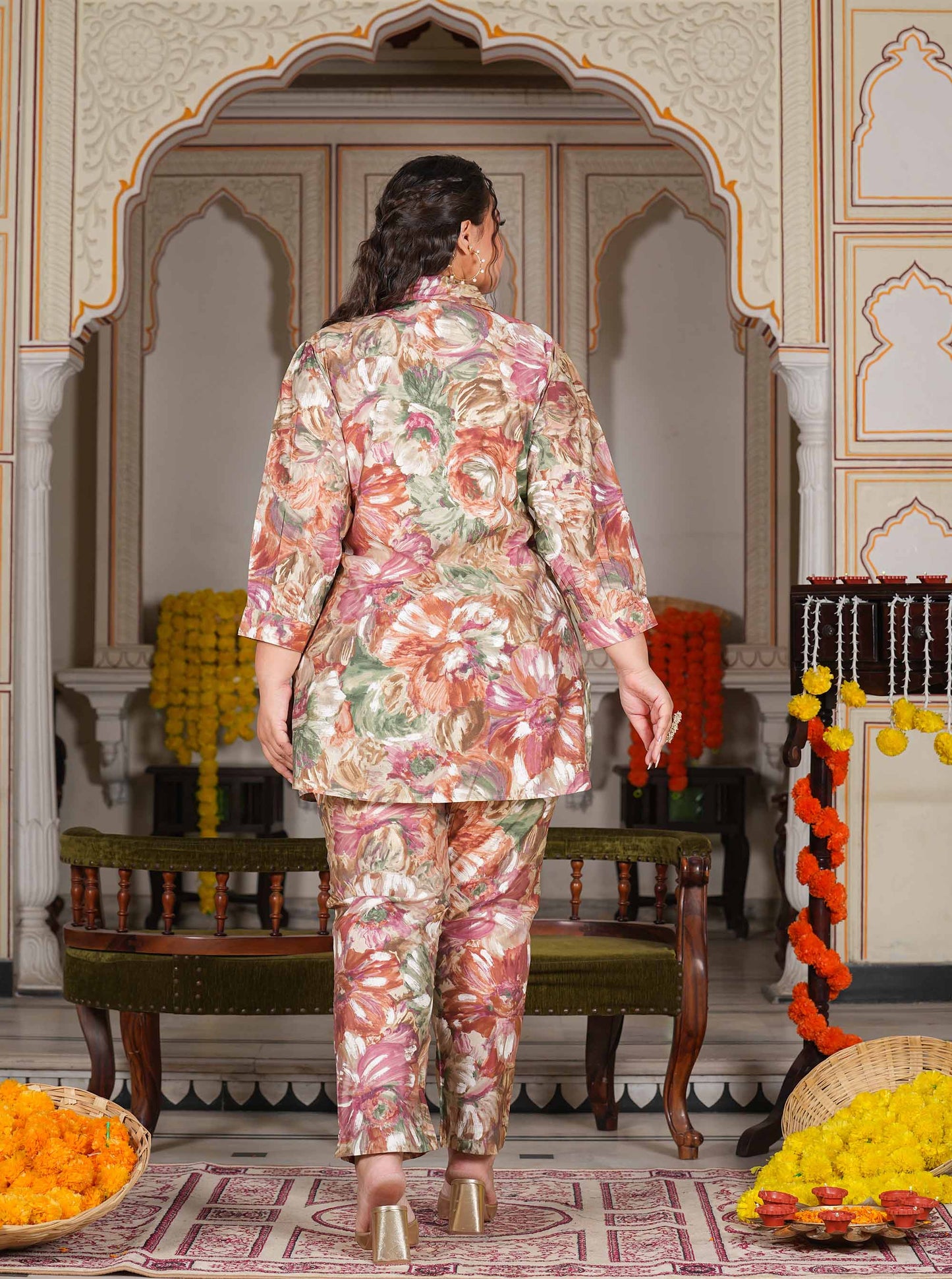 Abstract Printed Plus Co-ord