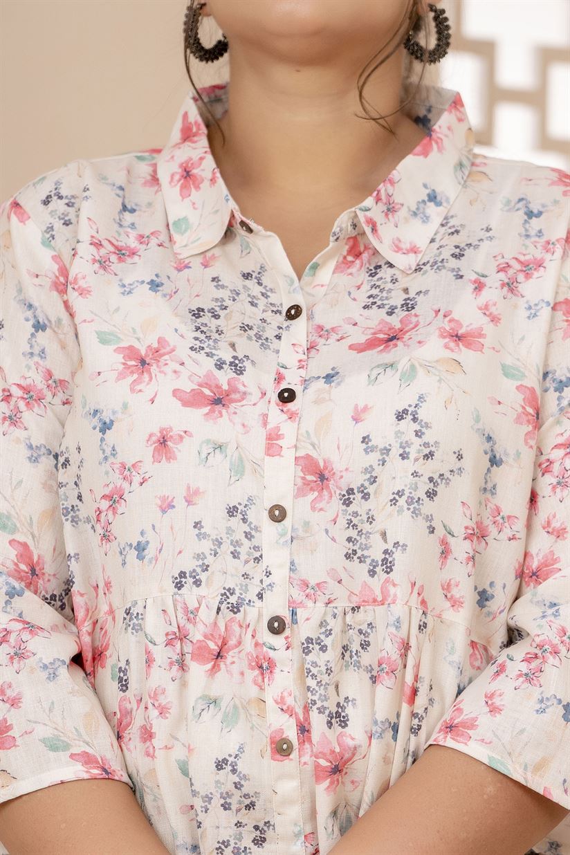 Multi-floral Plus Size Dress