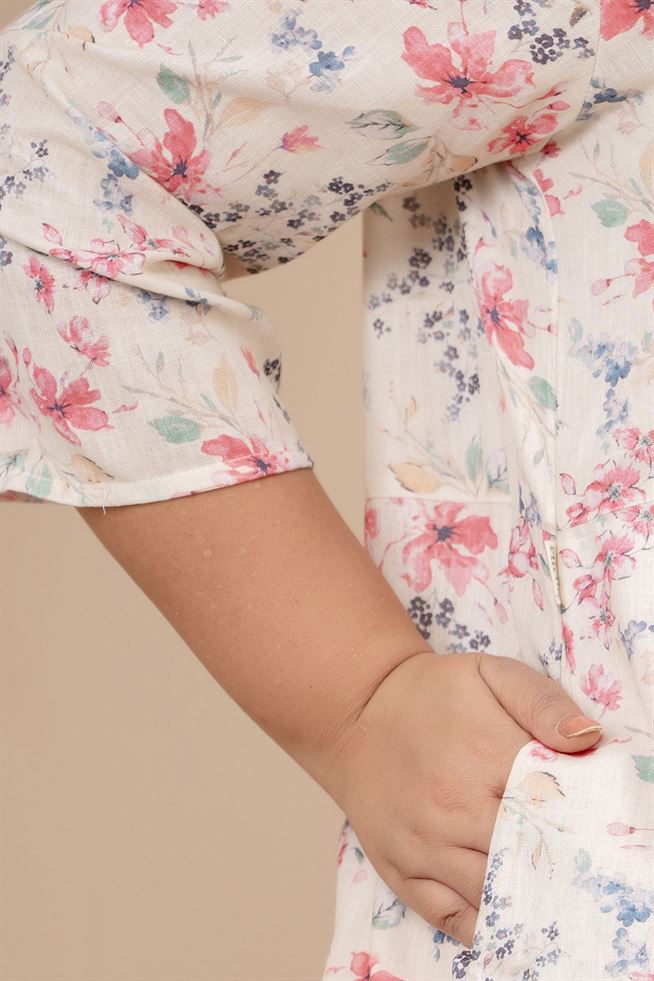 Multi-floral Plus Size Dress