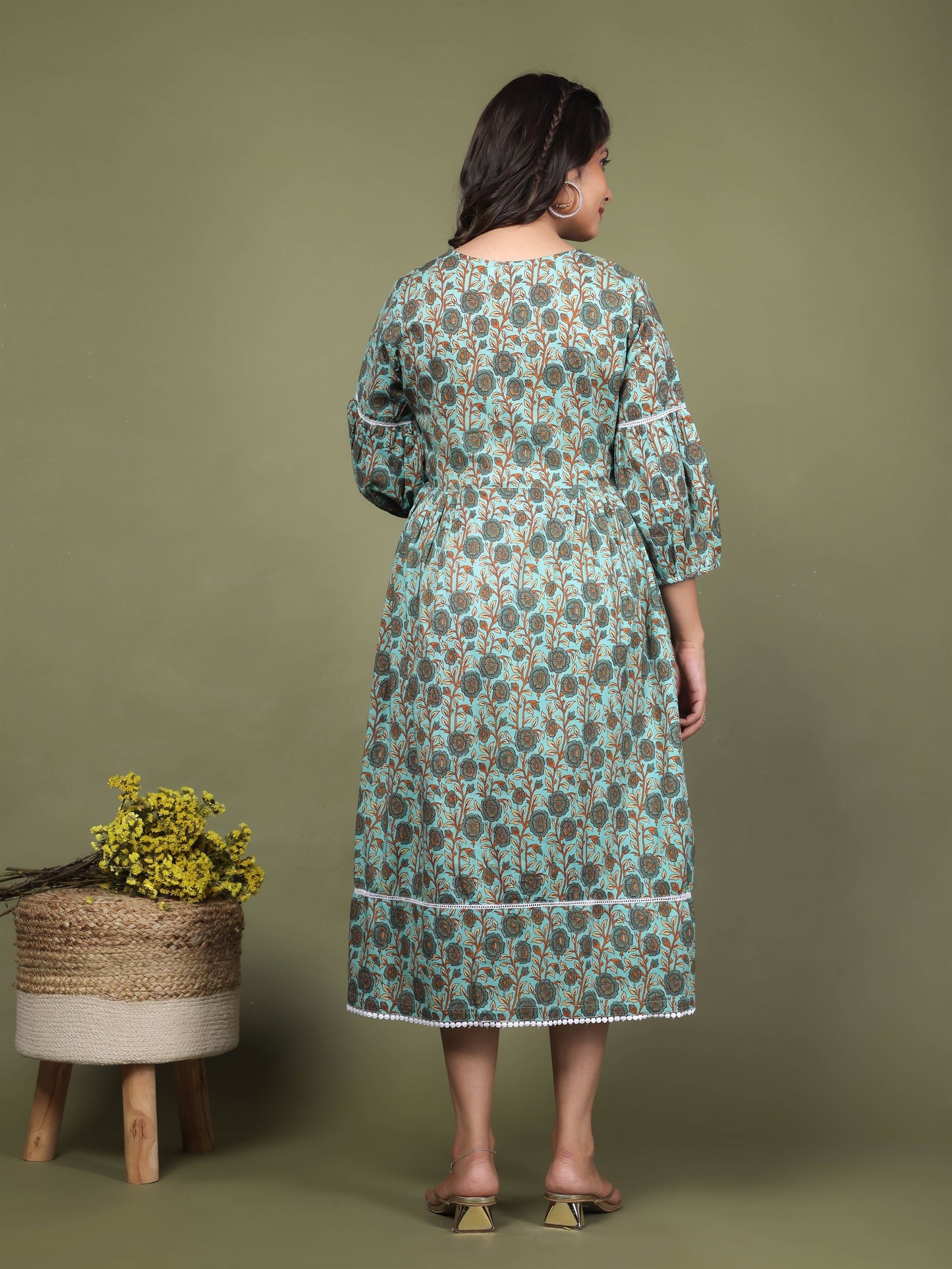 Fresh Green Maternity Dress