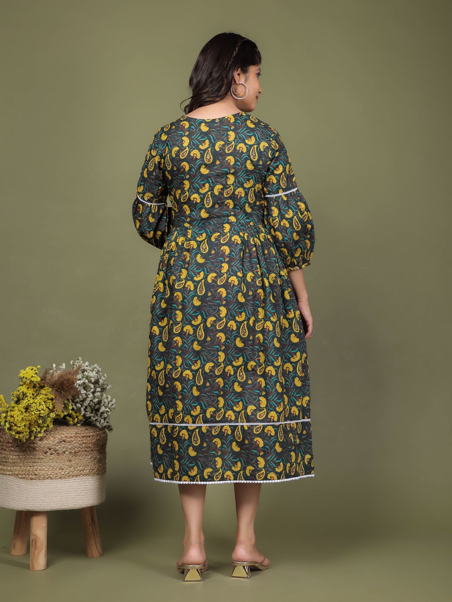 Cairi Print Maternity Dress