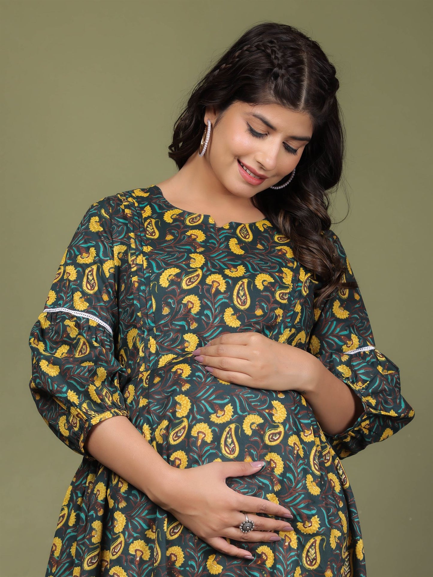 Cairi Print Maternity Dress