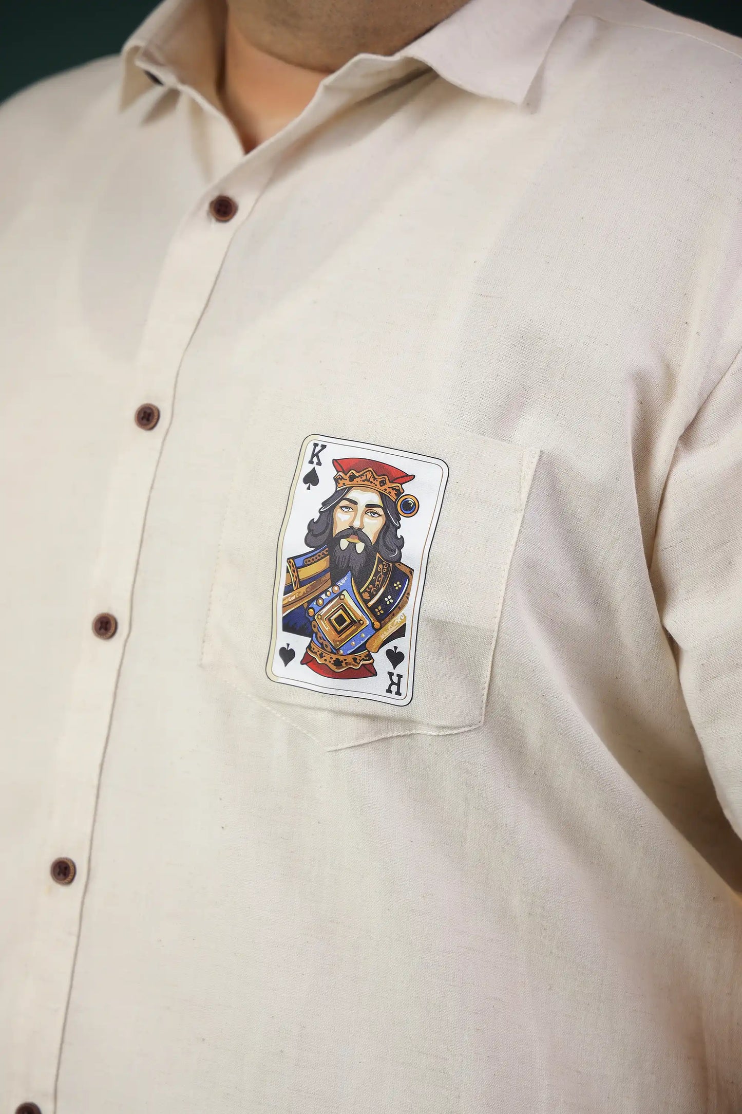 True King Plus Men Cotton Shirt