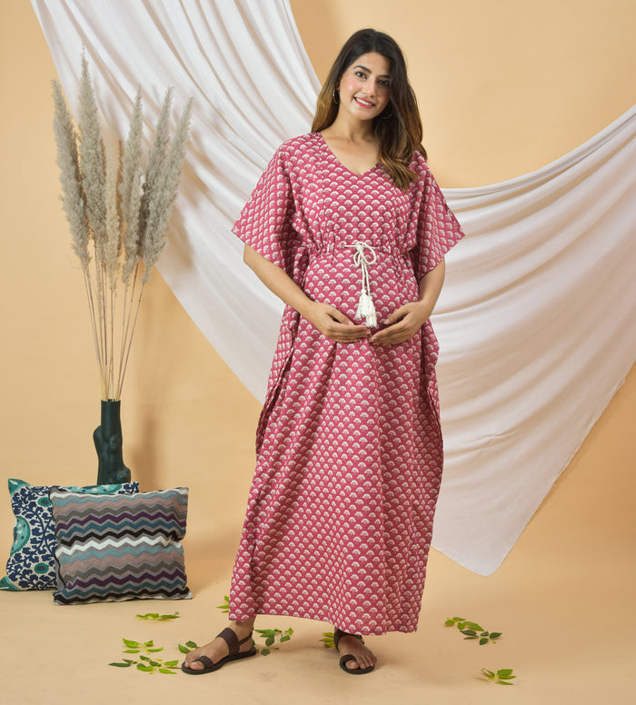 Booti Dori Maternity Kaftan Dresss