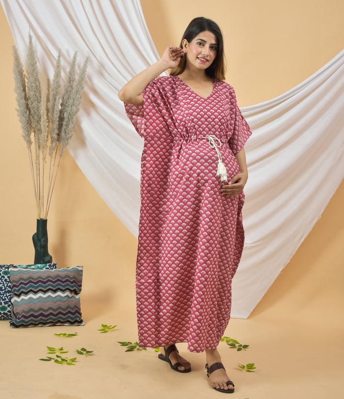 Booti Dori Maternity Kaftan Dresss