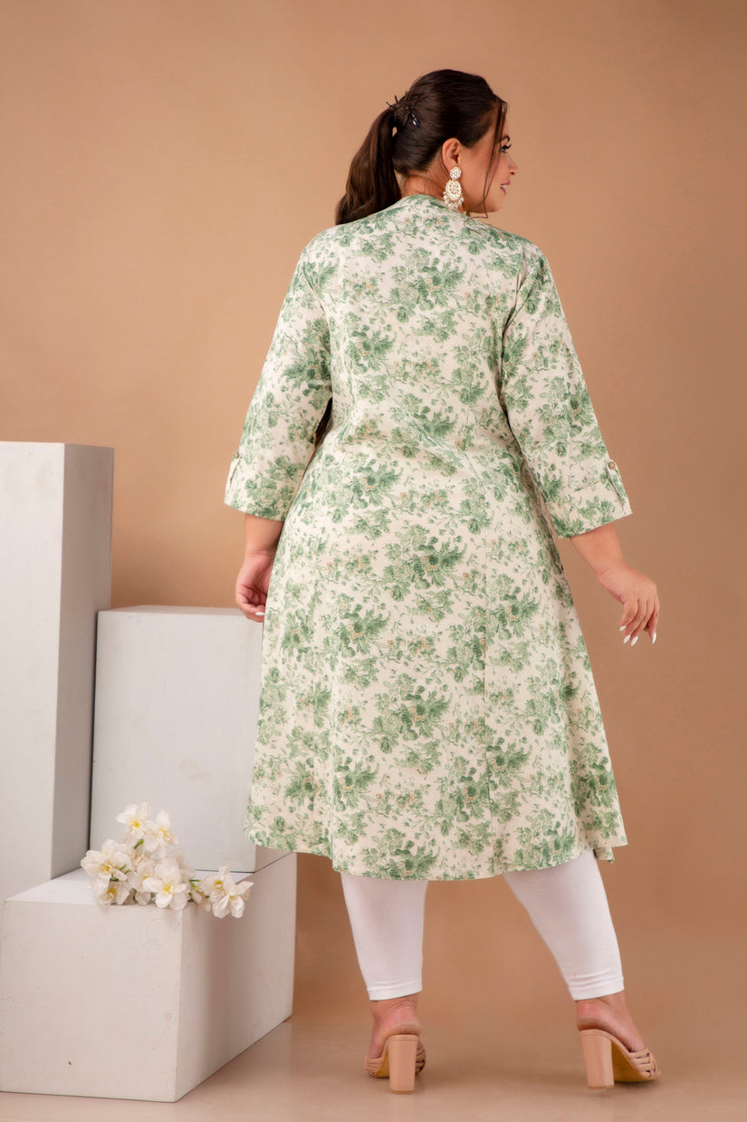 Sage Plus Size A-Line Kurti