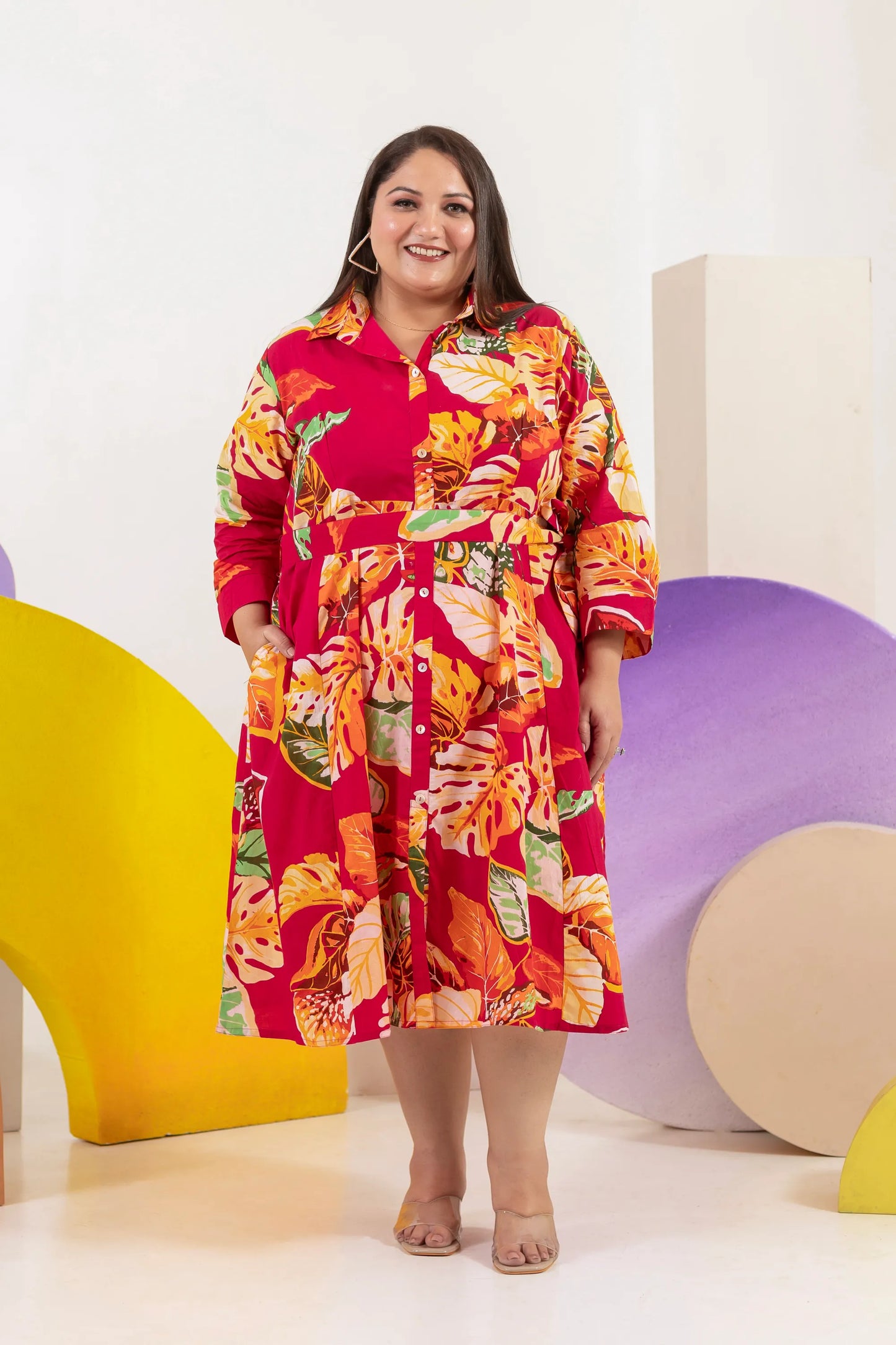 Serena Plus Size Cotton Dress