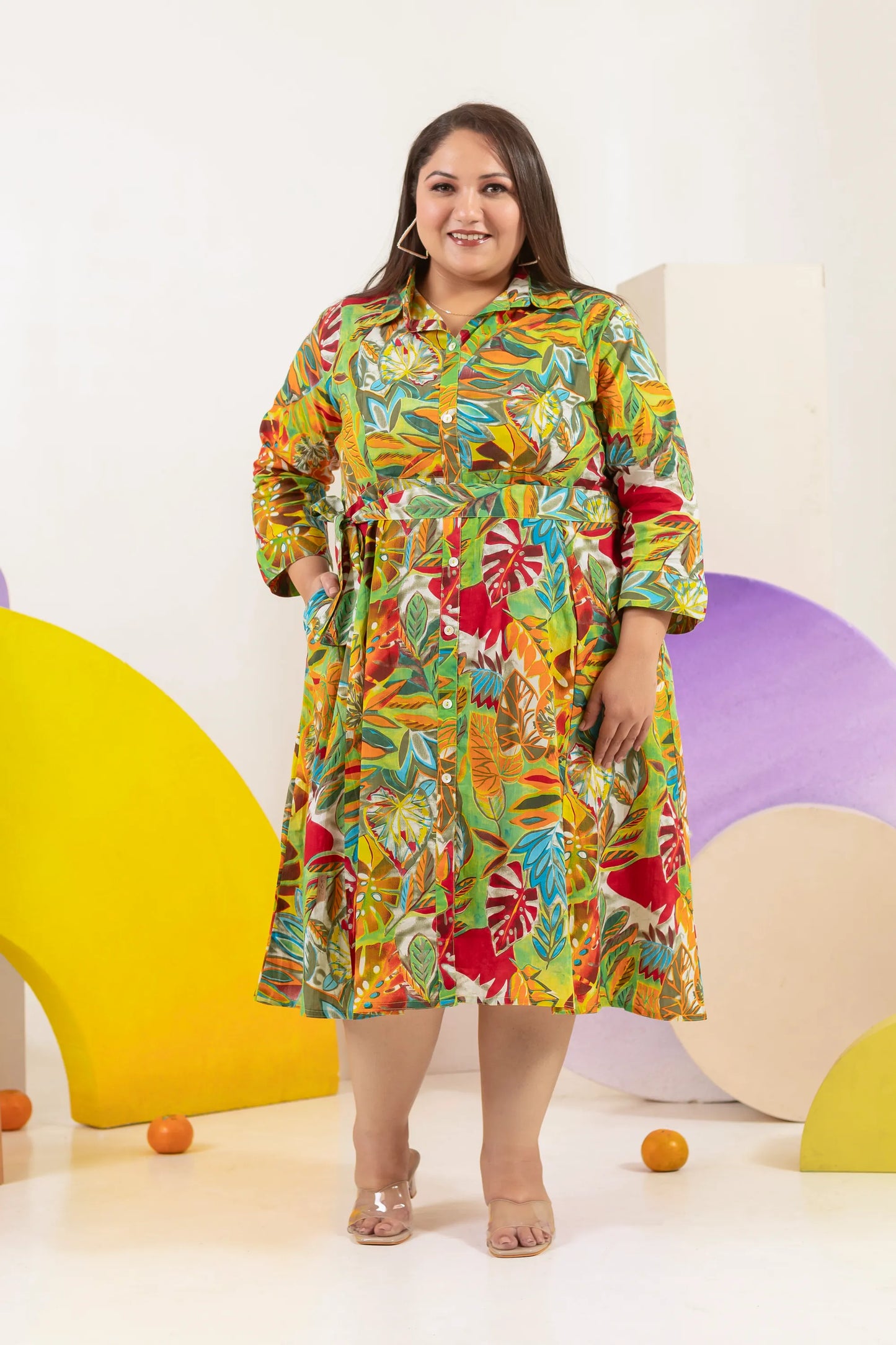 Valeria Plus Size Cotton Dress