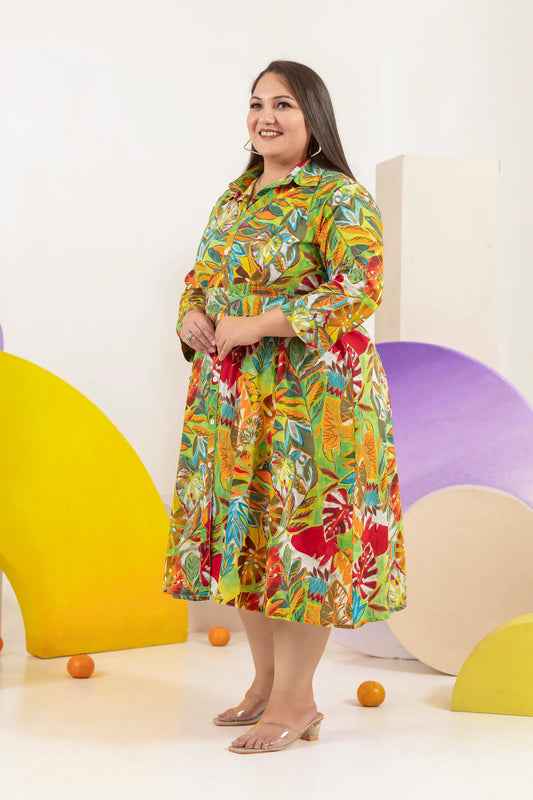 Valeria Plus Size Cotton Dress