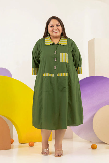 Vera Plus Size Oversized Cotton Dress