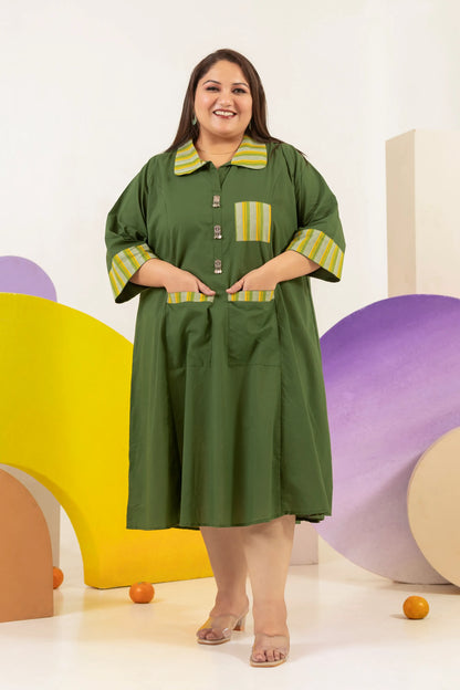 Vera Plus Size Oversized Cotton Dress