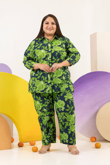 Forest Fling Plus Size Cotton Co-ord Set