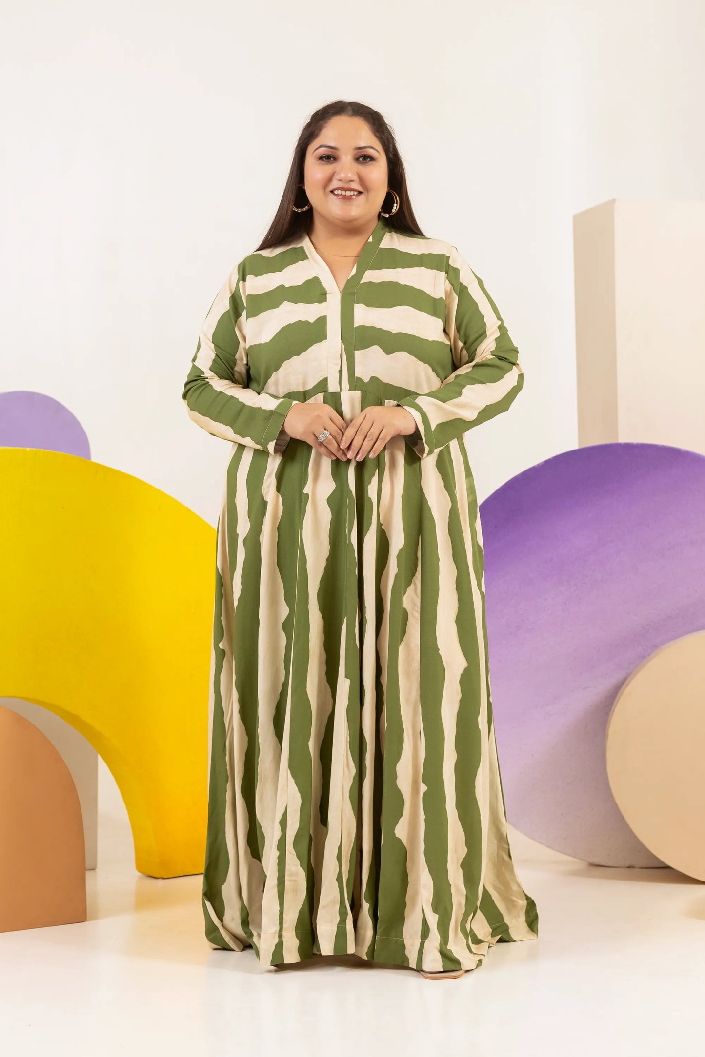 Olive Grace Plus Size Maxi Dress