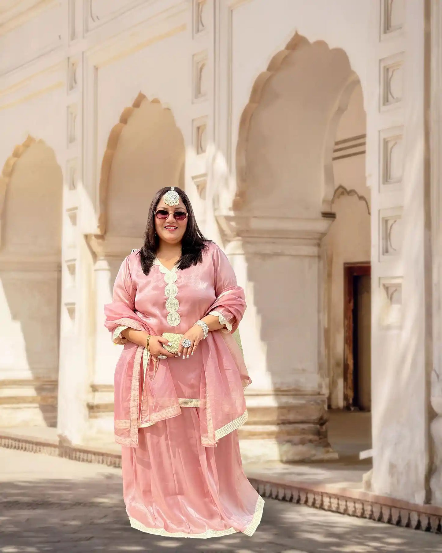 Gulaabo Pink- Plus Size Skirt Set
