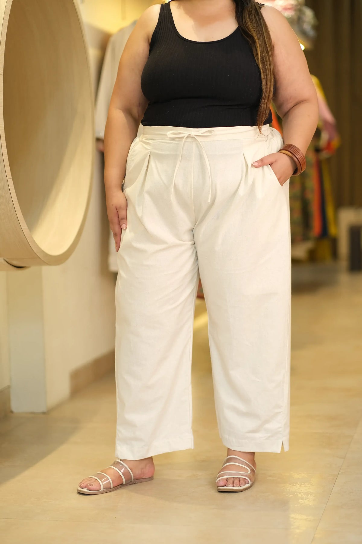 Off-white Plus Size Flex Pant