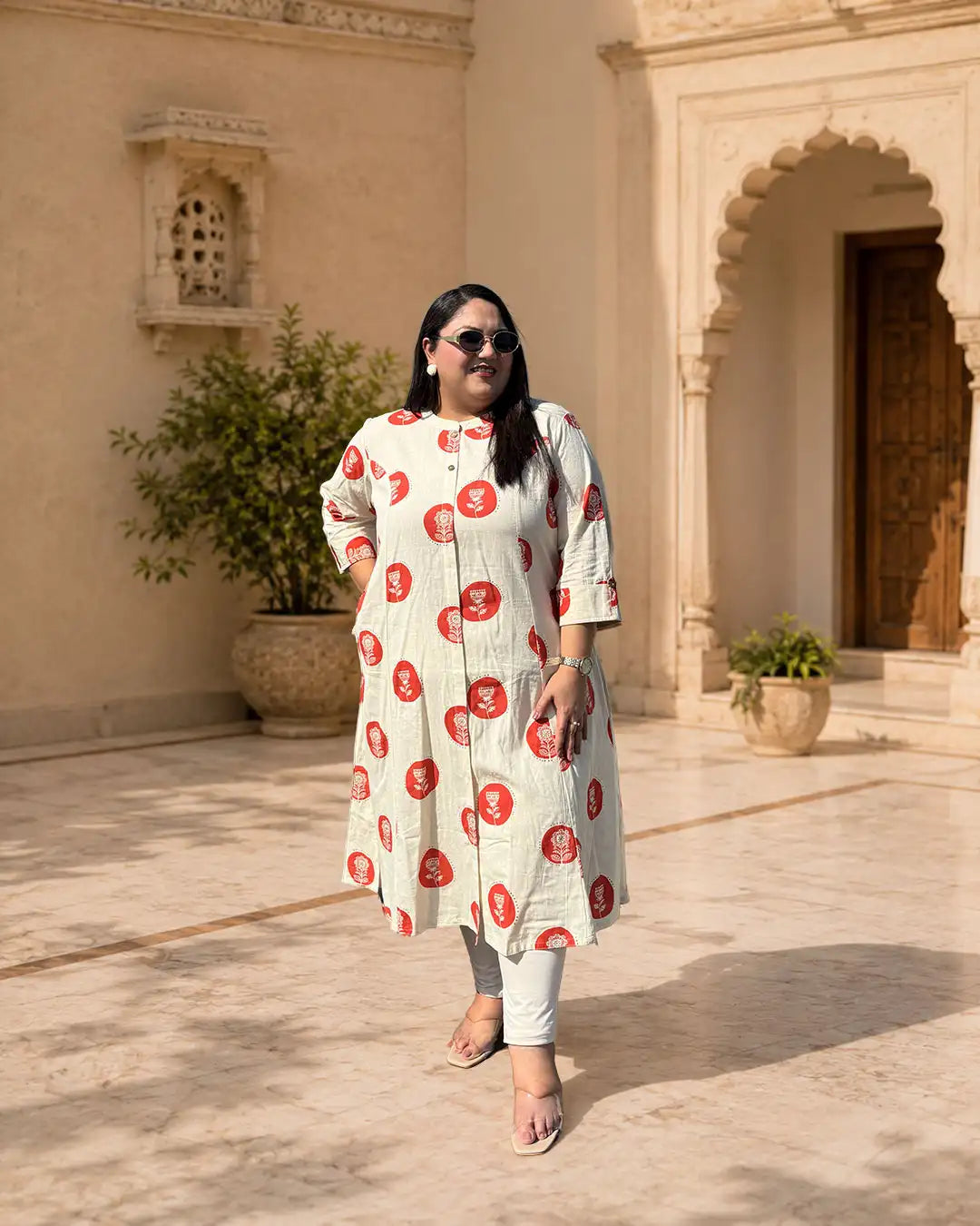 Siya Plus Size Cotton Kurti