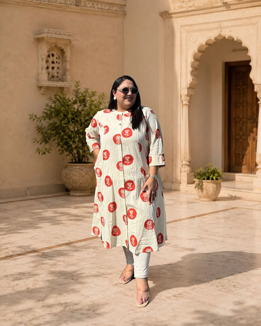 Siya Plus Size Cotton Kurti