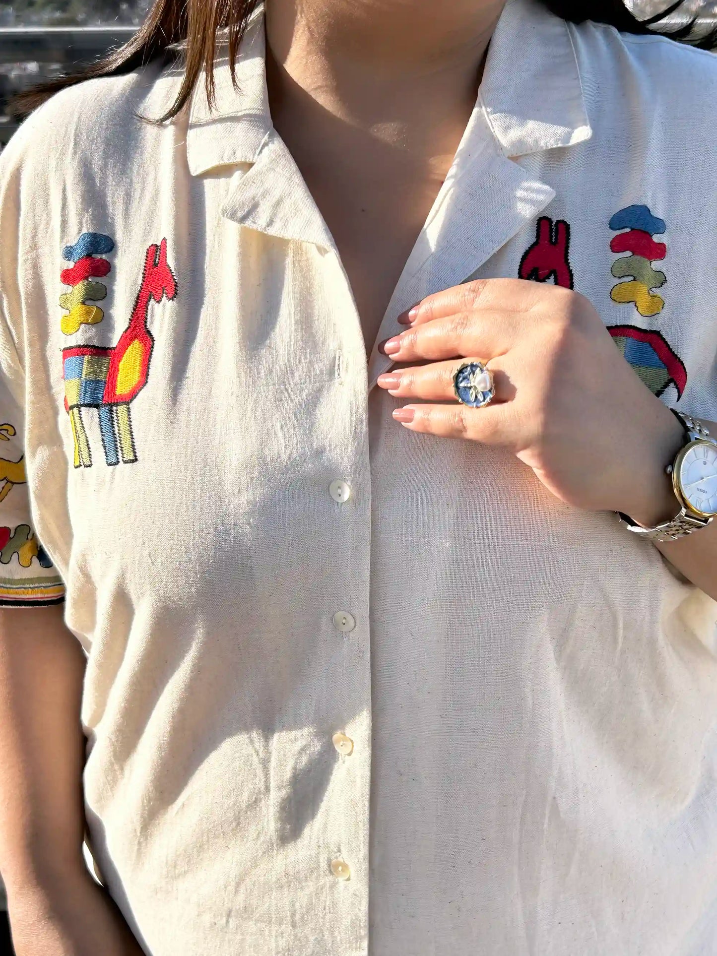 Stallion Applique Plus Size Co-ord Set