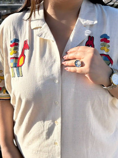 Stallion Applique Plus Size Co-ord Set