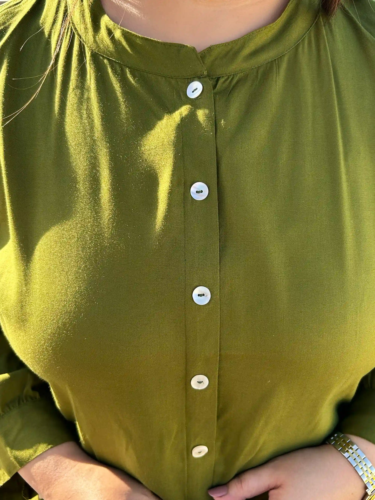 Green Floral Embroidery Co-ord