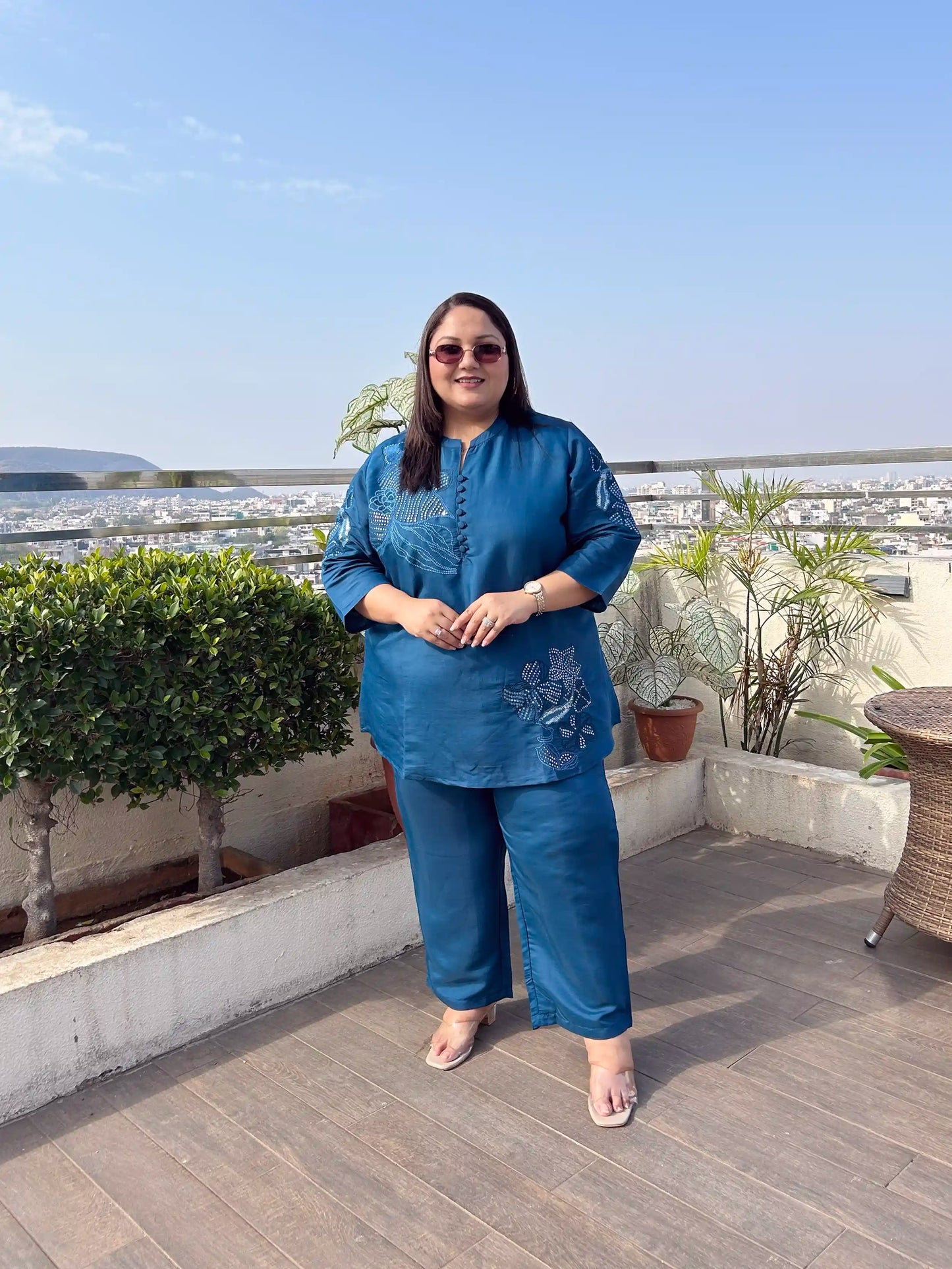 Esha Plus Size Co-ord Set