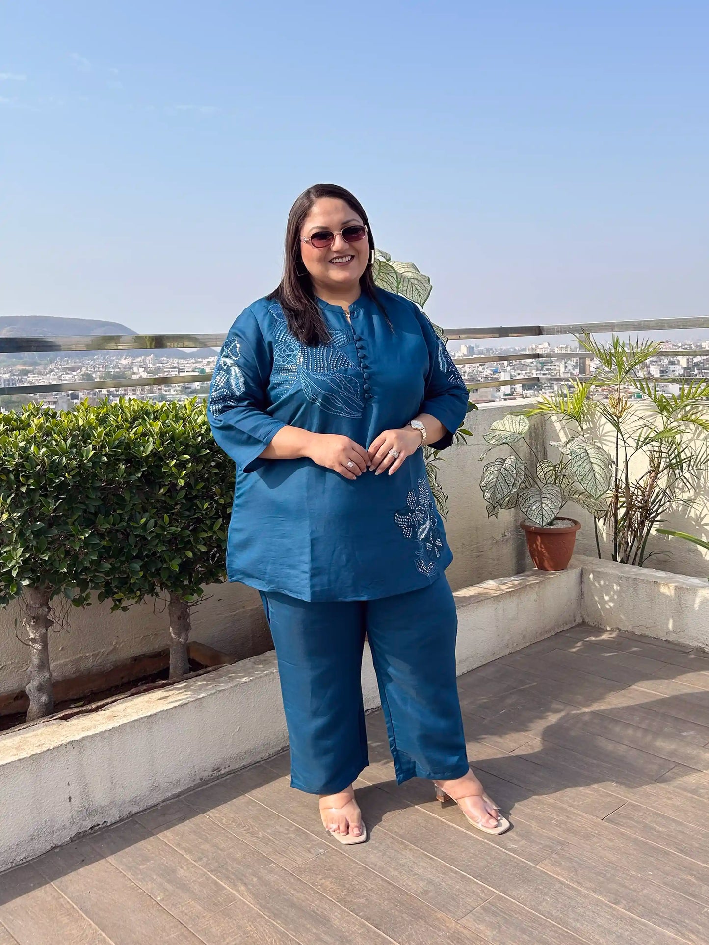 Esha Plus Size Co-ord Set