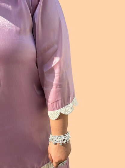 Meher- Purple Plus Size Skirt Set