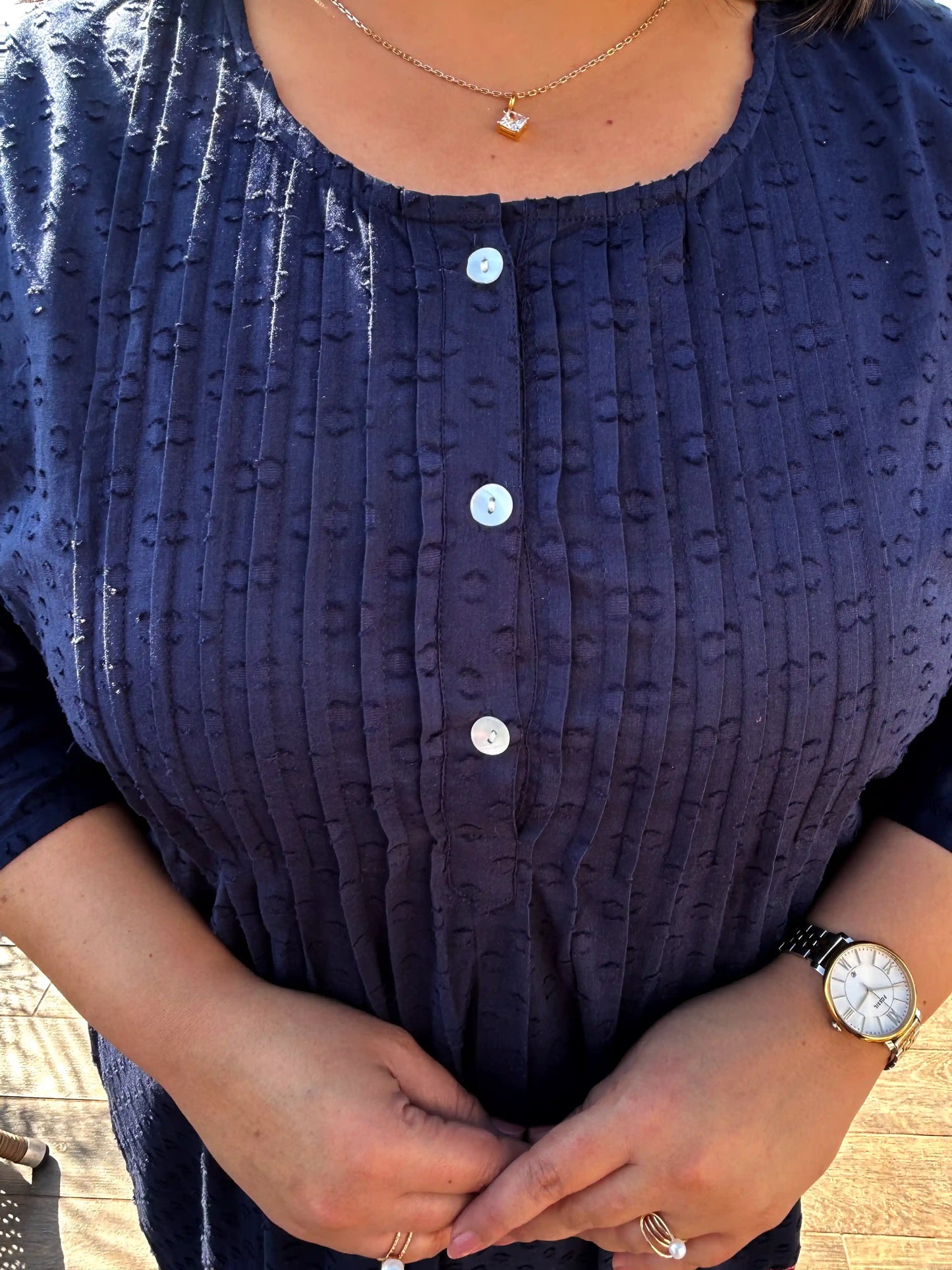 Shaam Blue Floral Kurta Pant Set