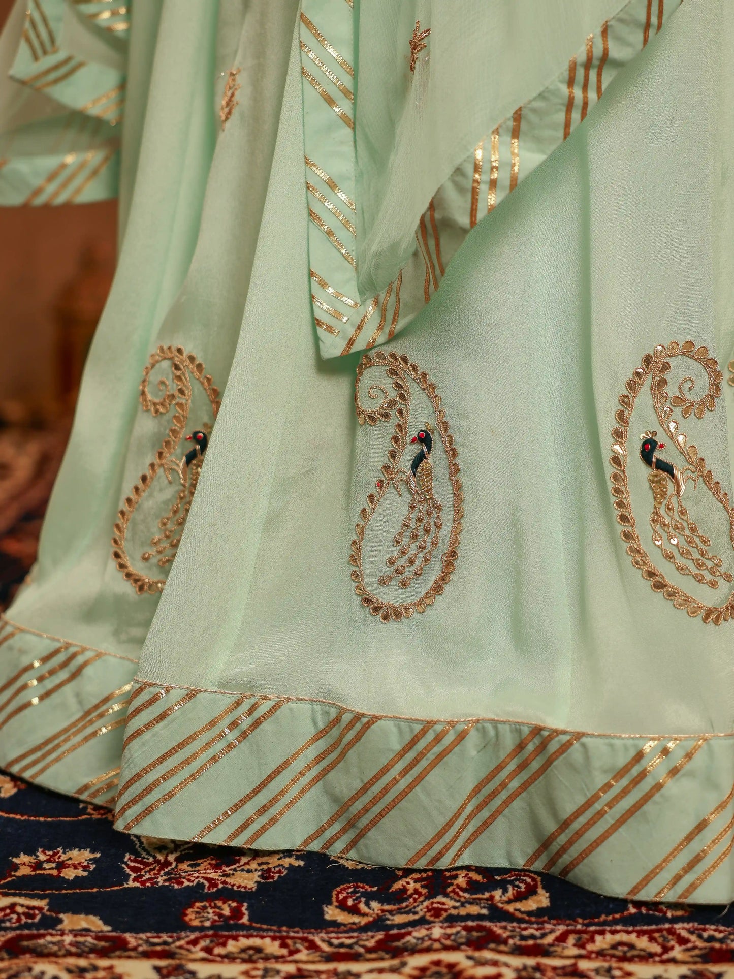 Apsara Plus Size Anarkali Dress with Dupatta
