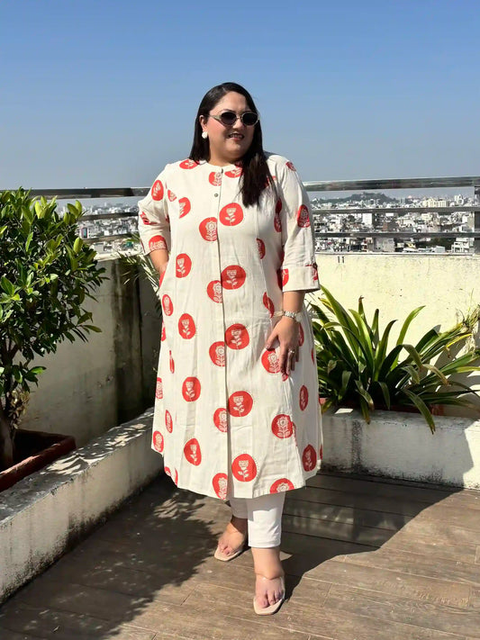 Siya Plus Size Cotton Kurti