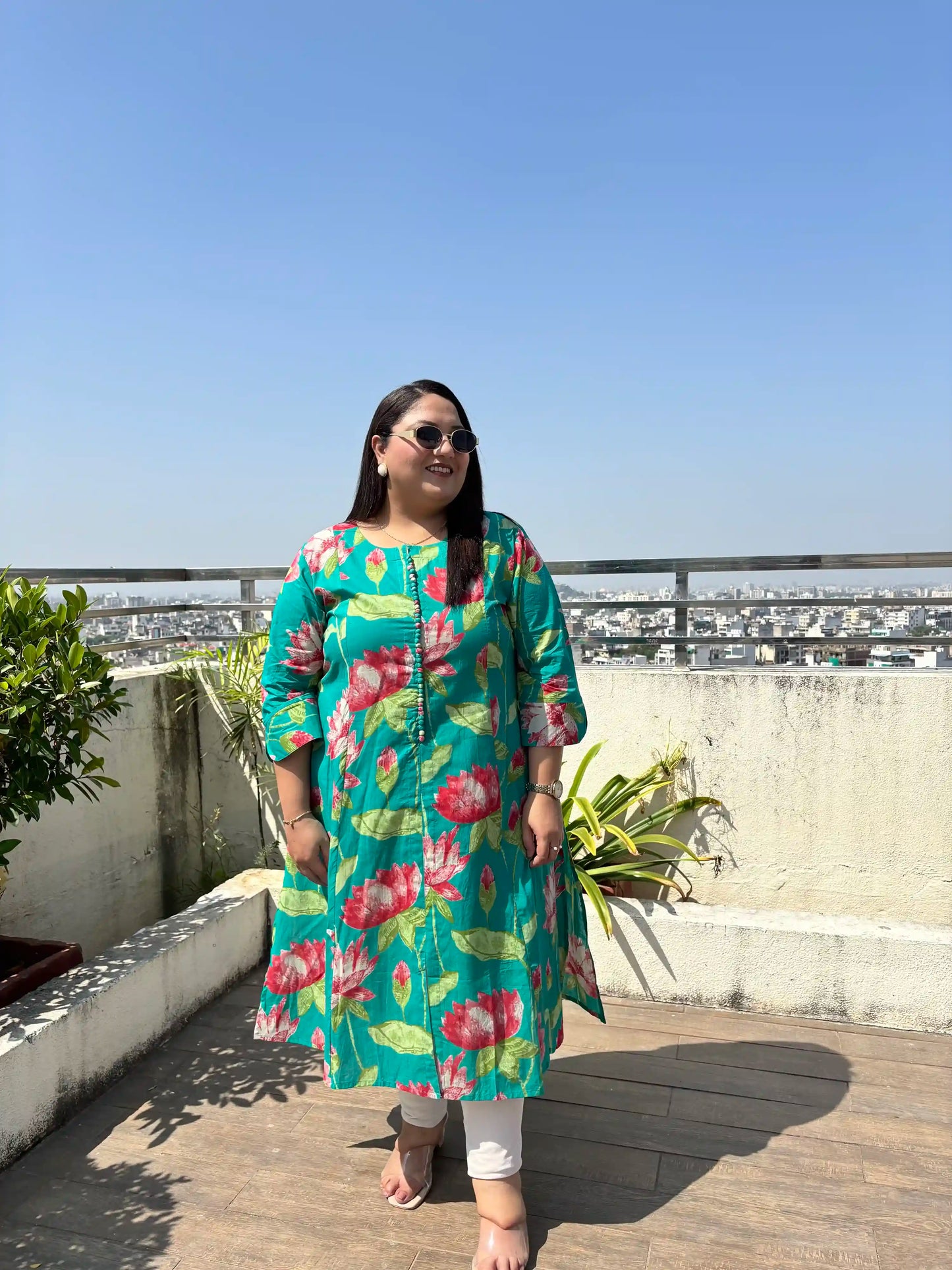 Nitya Plus Size Floral Kurti