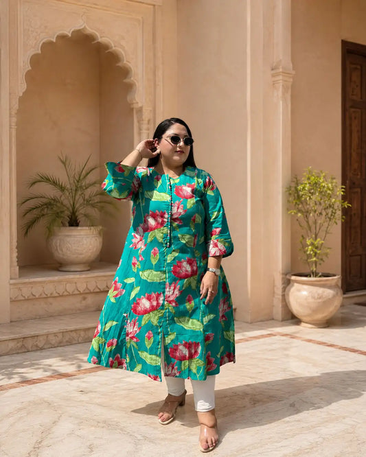 Nitya Plus Size Floral Kurti