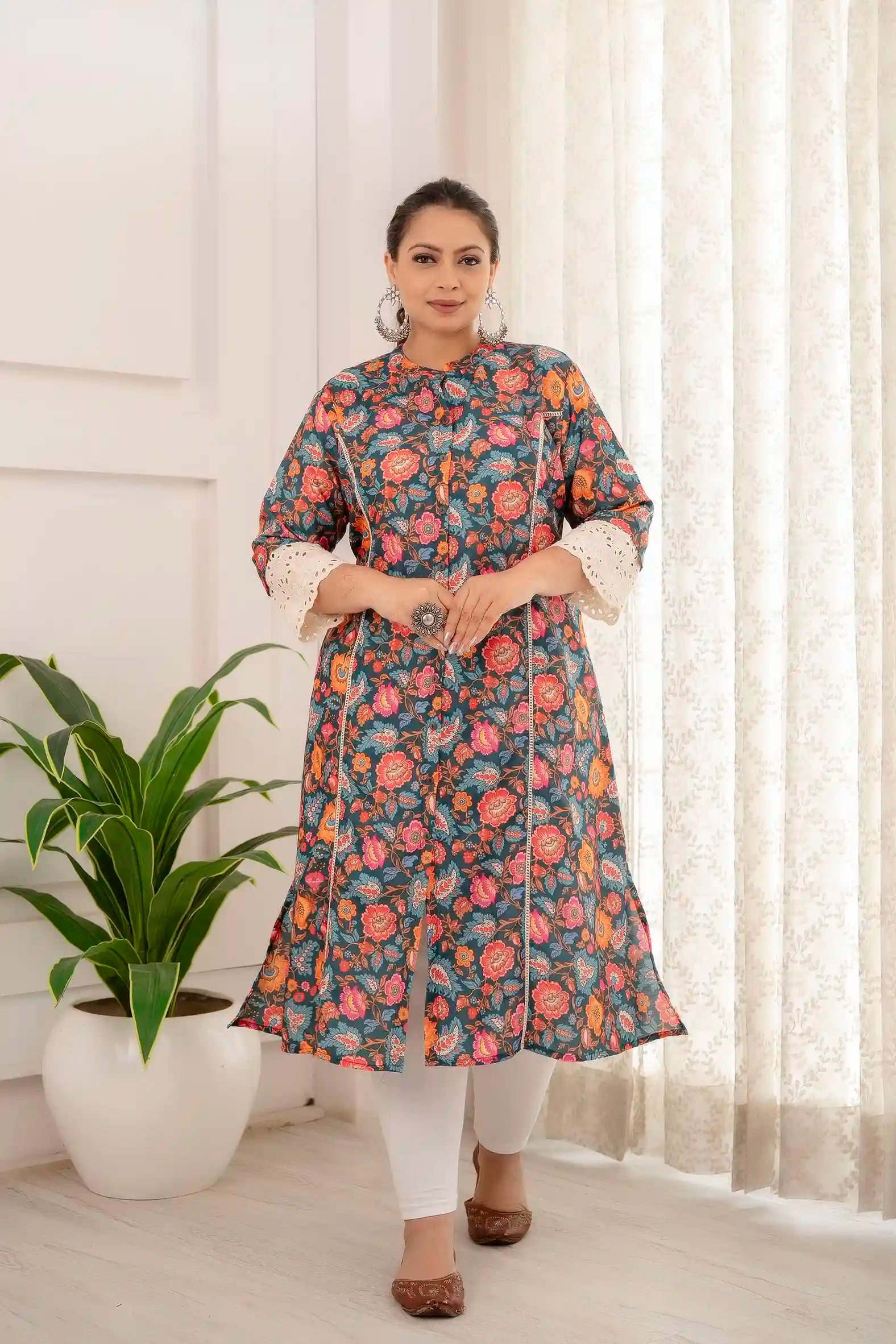 Buy Now Aarvi Fashion Plus Size Vol 3 Cotton Printed Kurtis Collection at  wholesaletextile.in