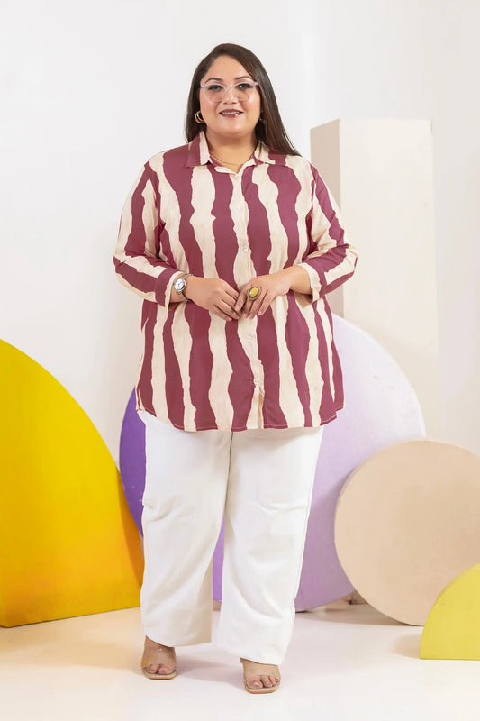 Plum Dust Plus Size Shirt