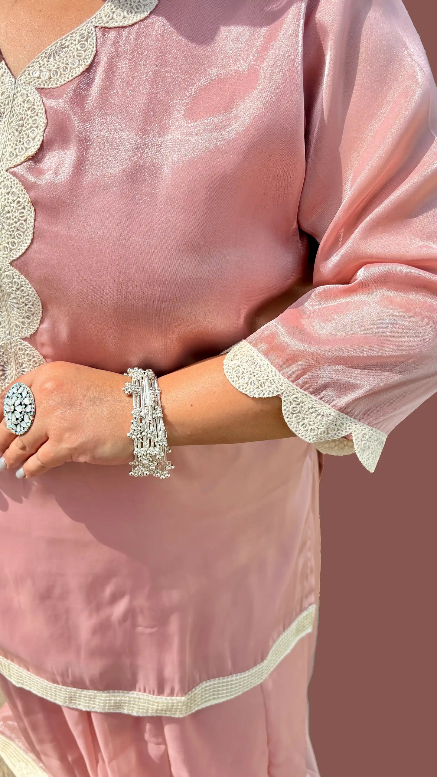 Gulaabo Pink- Plus Size Skirt Set